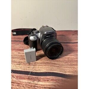 Canon EOS XSI 12MP DSLR Camera Rebel W 18-55mm Lens W/ Battery - WORKING